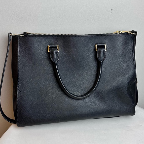 MICHAEL KORS Sutton Medium Satchel Cross body Woman Bag Black Color - Picture 3 of 4